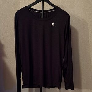 Reebok Black Performance Long Sleeve Tee